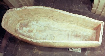 The sarcophagus of Seti I, viewed from above by Egyptian 19th Dynasty